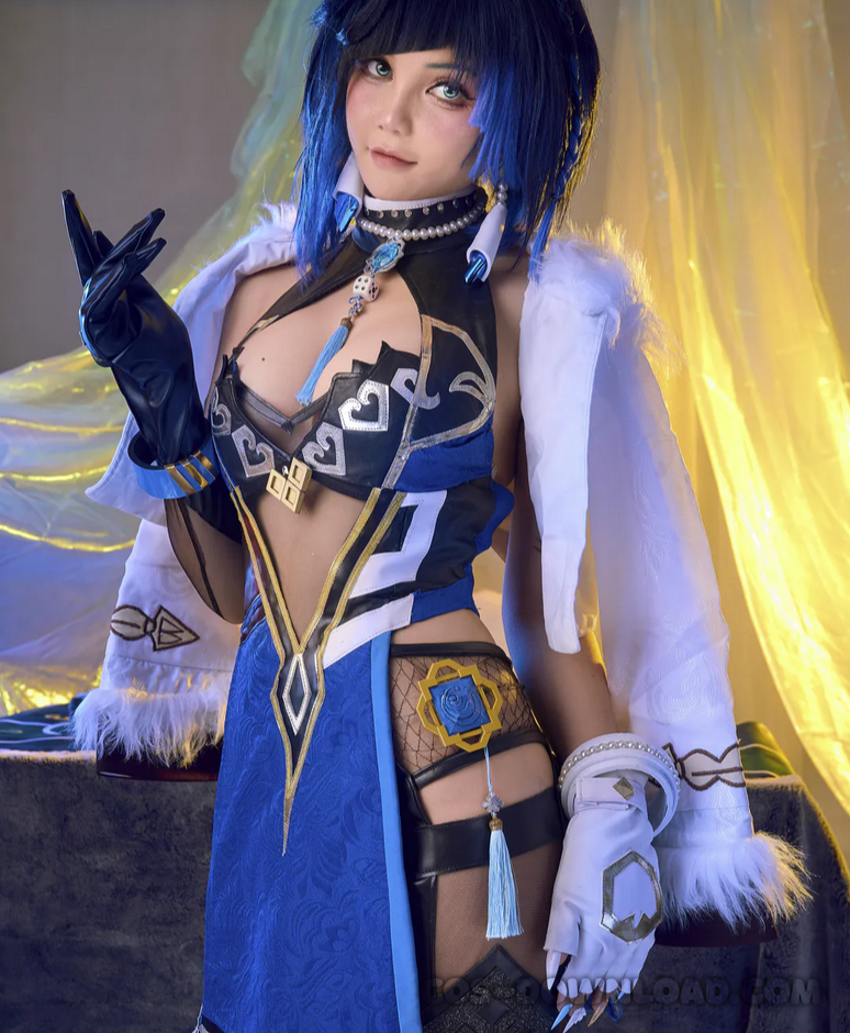 Joyce (Joyce Lin2x) cosplay Yelan – Genshin Impact