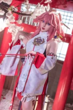 Natsuko夏夏子 cosplay Yae Miko – Genshin Impact “91 photos”