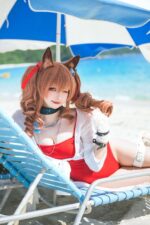 【贤儿sherry】明日方舟安洁莉娜—泳装cosアンジェリーナ18p
