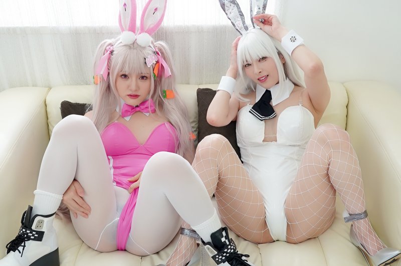 Wバニーご奉仕ハーレム３P！発情乱れ突きエンドレスSEX【NI〇KE アリス＆ブラン】